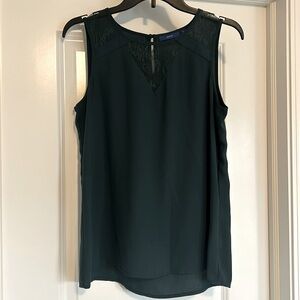 Dark Green Lace Blouse